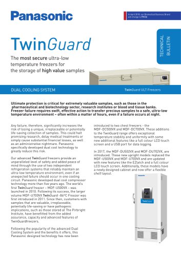 TwinGuard ULT Freezers Technical Bulletin - Dual Cooling System