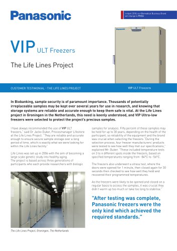 VIP ULT Freezers Customer Testimonial – The Life Lines Project, NL