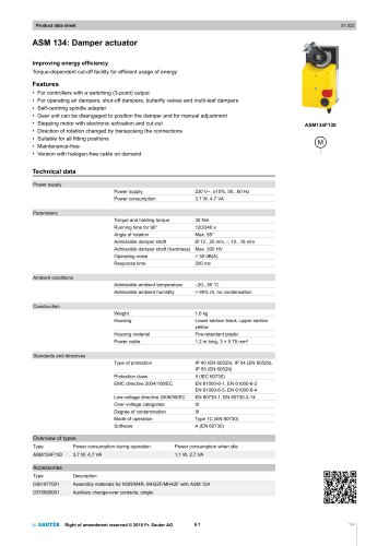 ASM 134: Damper actuator