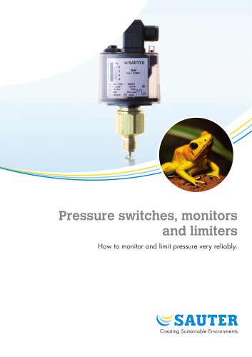 Pressure switches, monitors  and limiters