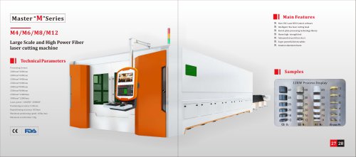 High-Power and Large-Format Laser Cutting Machine M4 M6 M8 M12