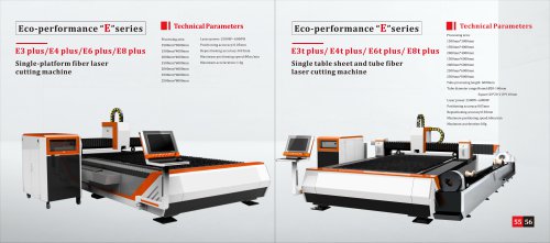 Single-platform fiber laser cutting machine  E3plus E4plus E6plus E8plus E3T