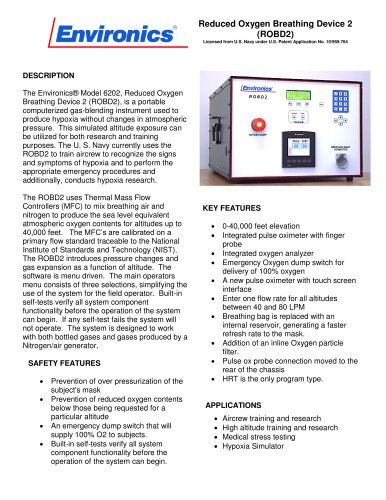 Reduced Oxygen Breathing Device 2 (ROBD2)