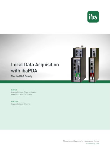 Local Data Acquisition with ibaPDA