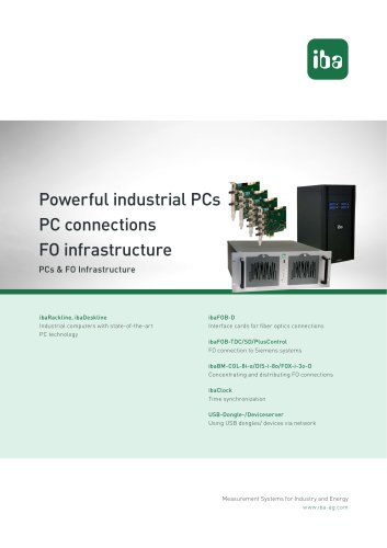 Powerful industrial PCs PC connections FO infrastructure