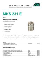 Microphone Capsule MKS 231 E