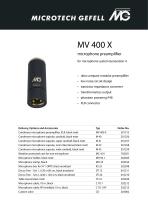 Microphone preamplifier MV 400 X