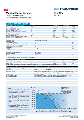 Motion Control System : 2250 ... BX4 IMC RS/CO