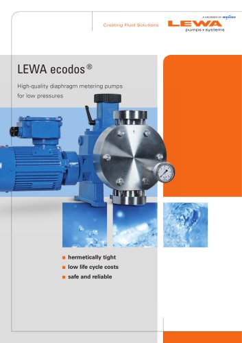 LEWA ecodos - High-quality diaphragm metering pumps for low pressures