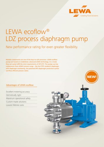 LEWA ecoflow LDZ process diaphragm pump