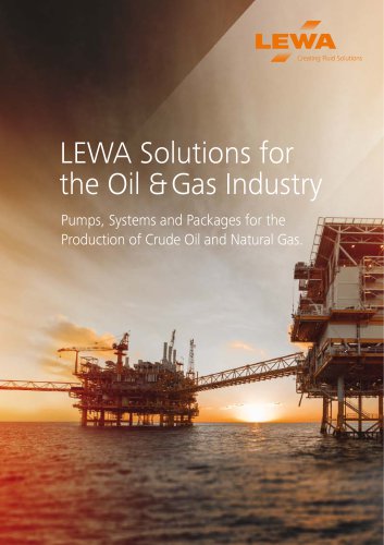 LEWA solutions for Oil & Gas Industry