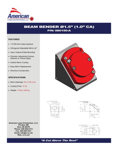 BEAM BENDER Ø1.5" - 1.0" CA