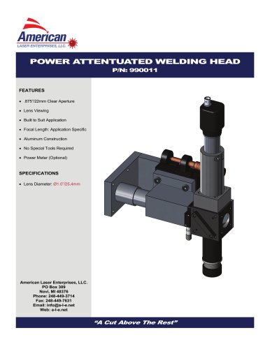 POWER ATTENTUATED WELDING HEAD