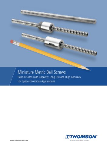 Miniature Metric Ball Screws
