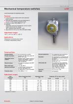 Mechanical temperature switches L1X