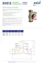 RIV910 Indicatore visivo di flusso con sfera Riels® - 1