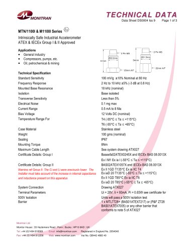 accelerometers MTN/1100I