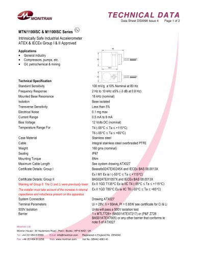 accelerometers MTN/1100ISC