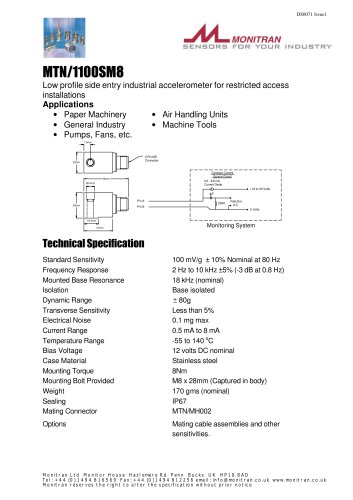 side-entry accelerometer  MTN/1100SM8