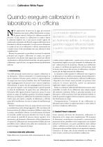 White Paper - Quando eseguire calibrazioni in laboratorio o in officina - 2