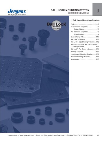 Ball Lock Metric Catalog