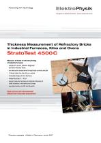 StratoTest 4500 C - thickness measurement of kiln linings