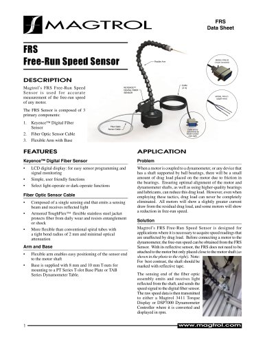 Free-Run Speed Sensor