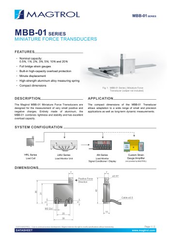 MBB-01 | Miniature Force Transducers