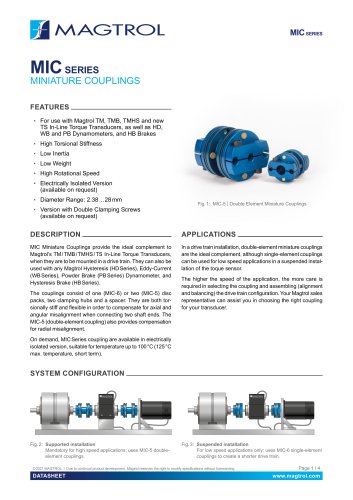 MIC Series | Miniature Couplings