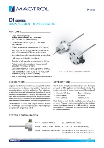 DI Series | Displacement transducers