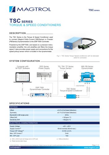 TSC Series | Torque & Speed Conditioner