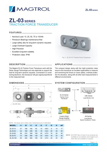 ZL-03 | Traction Force Transducer