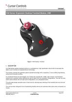 Ergonomical, ambidextrous R38 mm desktop trackball