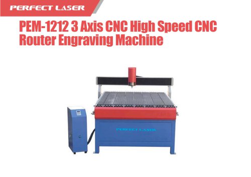 Perfect Laser - 3 Axis CNC High Speed CNC Router Engraving Machine PEM-1212