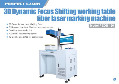 Perfect Laser-3D Dynamic Shifting Table Fiber Laser Marking Machine PEDB-120