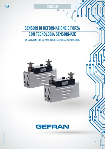 SENSORI DI DEFORMAZIONE E FORZA CON TECNOLOGIA SENSORMATE