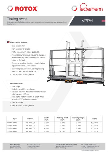 Glazing press