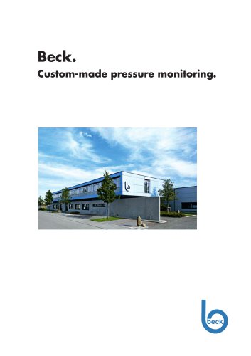 Beck. Custom-made pressure monitoring