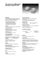 The factory-set differential pressure switch 911.82
