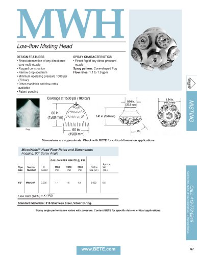 MicroWhirlTM Head (MWH)