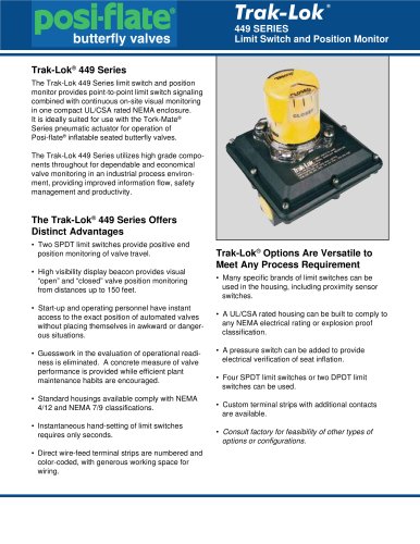 Trak-Lok® 449 Series Limit Switch and Position