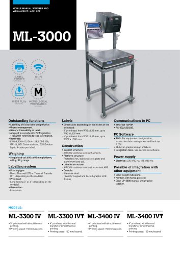 ML-3000 - MANUAL LABELLING MACHINE