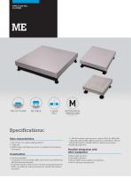 SINGLE LOAD CELL WEIGHING PLATFORMS ME SERIES