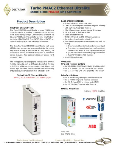 TURBO PMAC2 ETHERNET ULTRALITE