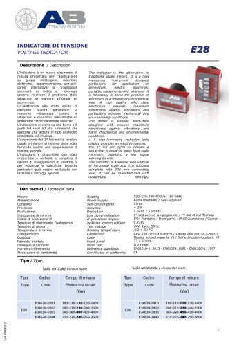 INDICATORE DI TENSIONE E28