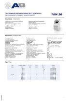 TRASFORMATORI AMPEROMETRICI DI MISURA TAM 20 - 1