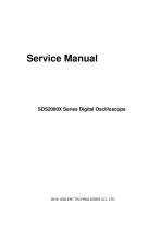 Siglent SDS2000X Service Manual