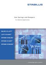 gas springs and dampers for industrial applications