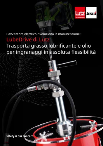 LubeDrive di Lutz Trasporta grasso lubrificante e olio per ingranaggi in assoluta flessibilità