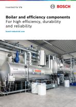Boiler and efficiency components for high efficiency, durability and reliability from Bosch Industrial